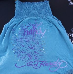 New! Christian Audigier strapless dress